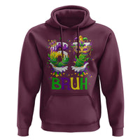 Funny 67 Mardi Gras Bruh Hoodie Six Seven Meme Fleur De Lis Hand Gesture