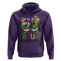 Funny 67 Mardi Gras Bruh Hoodie Six Seven Meme Fleur De Lis Hand Gesture