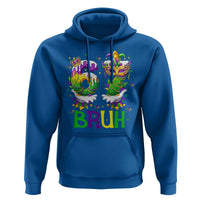 Funny 67 Mardi Gras Bruh Hoodie Six Seven Meme Fleur De Lis Hand Gesture