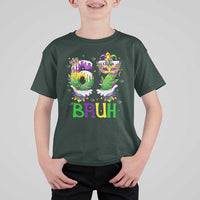 Funny 67 Mardi Gras Bruh T Shirt For Kid Six Seven Meme Fleur De Lis Hand Gesture