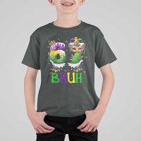 Funny 67 Mardi Gras Bruh T Shirt For Kid Six Seven Meme Fleur De Lis Hand Gesture