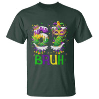 Funny 67 Mardi Gras Bruh T Shirt Six Seven Meme Fleur De Lis Hand Gesture