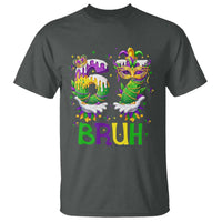 Funny 67 Mardi Gras Bruh T Shirt Six Seven Meme Fleur De Lis Hand Gesture