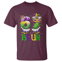 Funny 67 Mardi Gras Bruh T Shirt Six Seven Meme Fleur De Lis Hand Gesture
