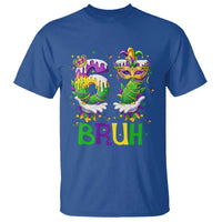 Funny 67 Mardi Gras Bruh T Shirt Six Seven Meme Fleur De Lis Hand Gesture