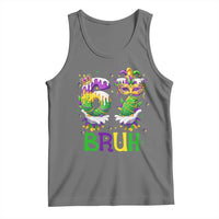 Funny 67 Mardi Gras Bruh Tank Top Six Seven Meme Fleur De Lis Hand Gesture