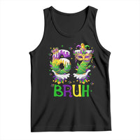 Funny 67 Mardi Gras Bruh Tank Top Six Seven Meme Fleur De Lis Hand Gesture