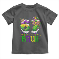 Funny 67 Mardi Gras Bruh Toddler T Shirt Six Seven Meme Fleur De Lis Hand Gesture
