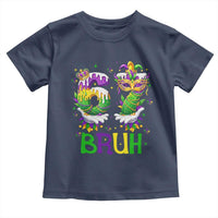 Funny 67 Mardi Gras Bruh Toddler T Shirt Six Seven Meme Fleur De Lis Hand Gesture