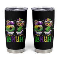 Funny 67 Mardi Gras Bruh Tumbler Cup Six Seven Meme Fleur De Lis Hand Gesture