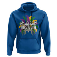 Mardi Gras Throw Girl Hoodie Funny New Orleans Carnival Headdress Beads