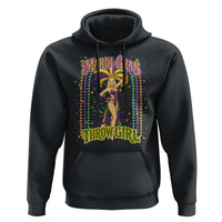 Funny Mardi Gras Throw Girl Hoodie New Orleans Carnival Beads