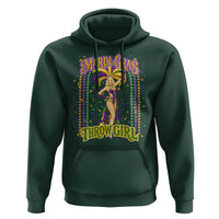 Funny Mardi Gras Throw Girl Hoodie New Orleans Carnival Beads