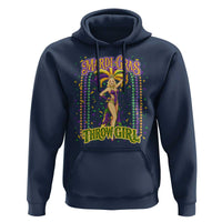Funny Mardi Gras Throw Girl Hoodie New Orleans Carnival Beads
