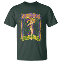 Funny Mardi Gras Throw Girl T Shirt New Orleans Carnival Beads