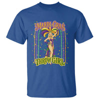 Funny Mardi Gras Throw Girl T Shirt New Orleans Carnival Beads