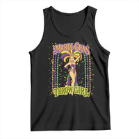 Funny Mardi Gras Throw Girl Tank Top New Orleans Carnival Beads