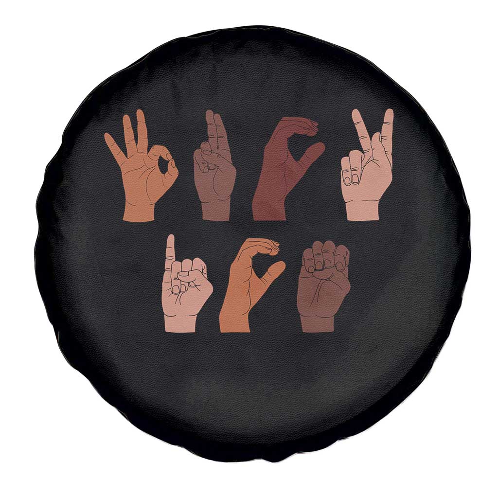Funny Fuck Hand Sign Language Anti Deportation Spare Tire Cover Chinga La Migra