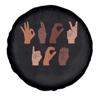 Funny Fuck Hand Sign Language Anti Deportation Spare Tire Cover Chinga La Migra