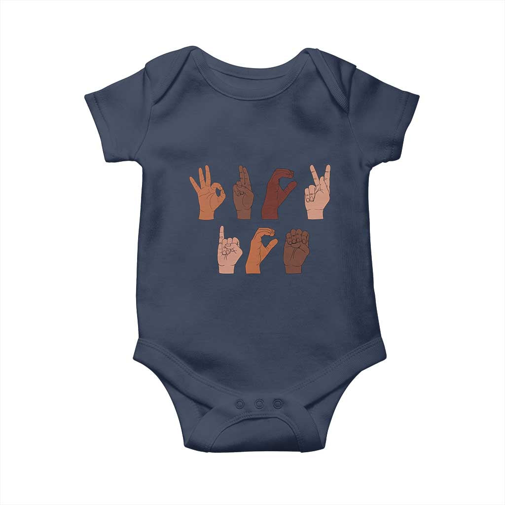 Funny Fuck Hand Sign Language Anti Deportation Baby Onesie Chinga La Migra