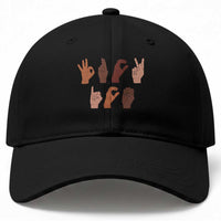 Funny Fuck Hand Sign Language Anti Deportation Baseball Cap Chinga La Migra