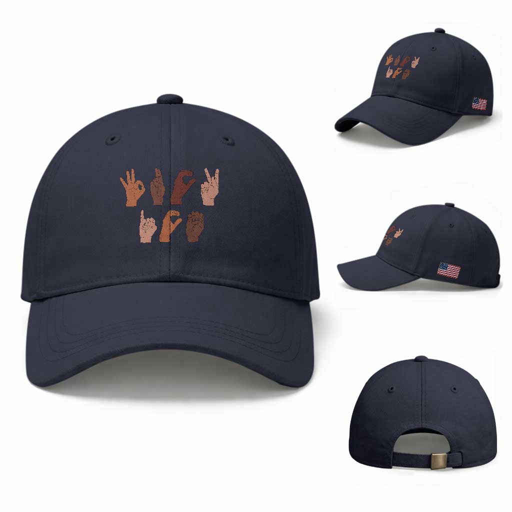 Funny Fuck Hand Sign Language Anti Deportation Baseball Cap Chinga La Migra