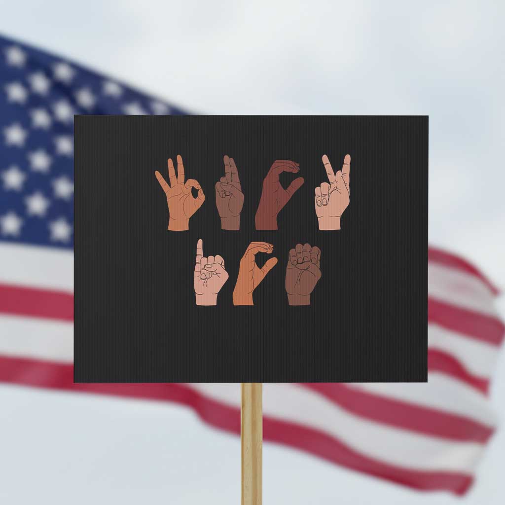Funny Fuck Hand Sign Language Anti Deportation Protest Sign Chinga La Migra