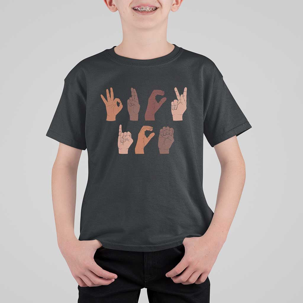 Funny Fuck Hand Sign Language Anti Deportation T Shirt For Kid Chinga La Migra