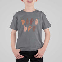 Funny Fuck Hand Sign Language Anti Deportation T Shirt For Kid Chinga La Migra