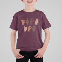 Funny Fuck Hand Sign Language Anti Deportation T Shirt For Kid Chinga La Migra
