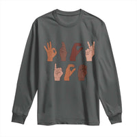 Funny Fuck Hand Sign Language Anti Deportation Long Sleeve Shirt Chinga La Migra