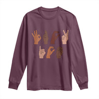 Funny Fuck Hand Sign Language Anti Deportation Long Sleeve Shirt Chinga La Migra