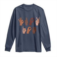 Funny Fuck Hand Sign Language Anti Deportation Long Sleeve Shirt Chinga La Migra