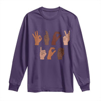 Funny Fuck Hand Sign Language Anti Deportation Long Sleeve Shirt Chinga La Migra
