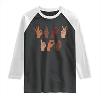 Funny Fuck Hand Sign Language Anti Deportation Raglan Shirt Chinga La Migra