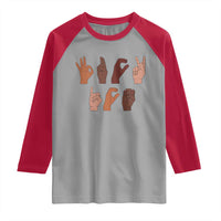 Funny Fuck Hand Sign Language Anti Deportation Raglan Shirt Chinga La Migra