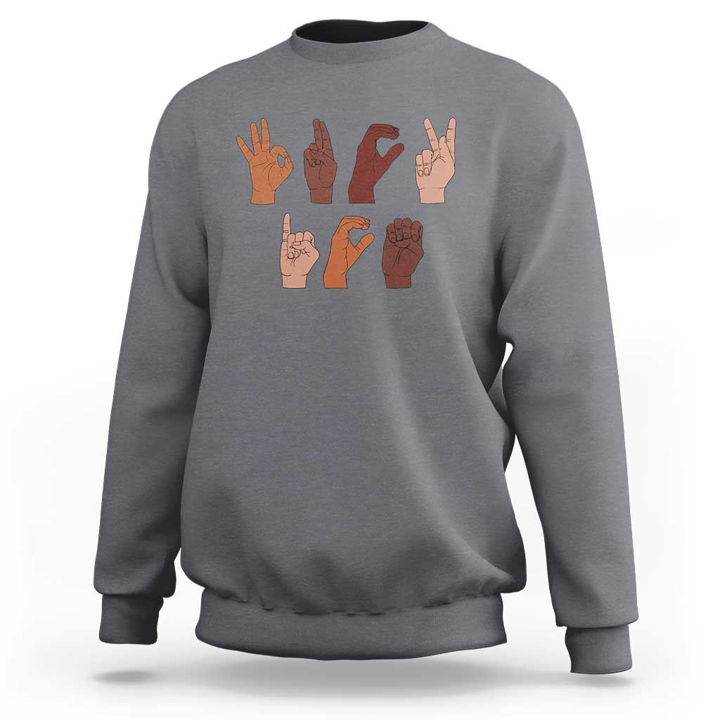 Funny Fuck Hand Sign Language Anti Deportation Sweatshirt Chinga La Migra