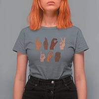 Funny Fuck Hand Sign Language Anti Deportation T Shirt For Women Chinga La Migra
