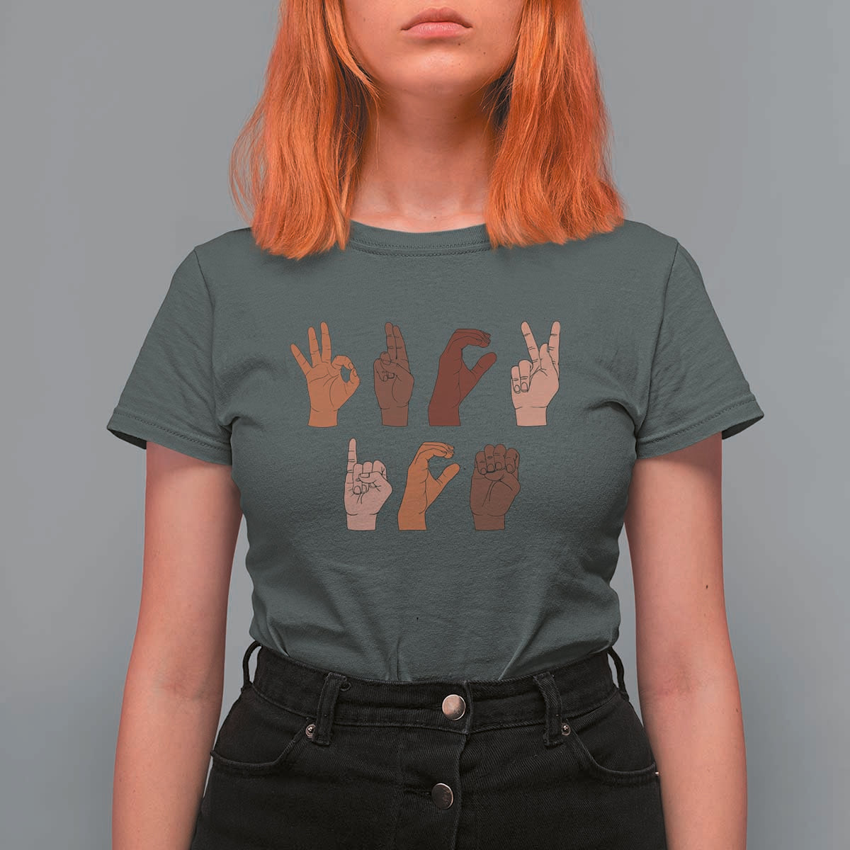 Funny Fuck Hand Sign Language Anti Deportation T Shirt For Women Chinga La Migra