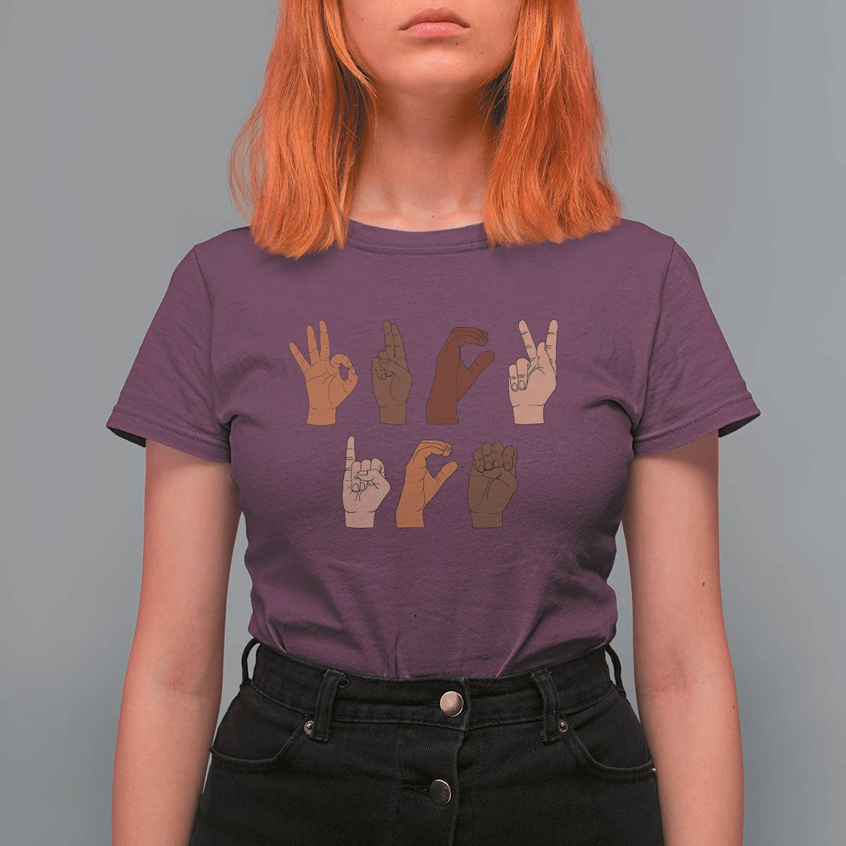 Funny Fuck Hand Sign Language Anti Deportation T Shirt For Women Chinga La Migra