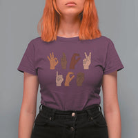 Funny Fuck Hand Sign Language Anti Deportation T Shirt For Women Chinga La Migra