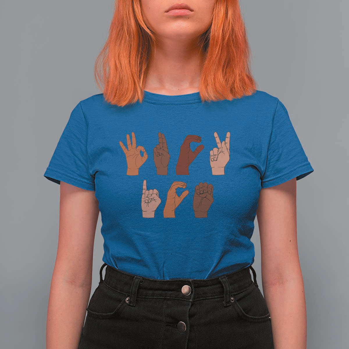 Funny Fuck Hand Sign Language Anti Deportation T Shirt For Women Chinga La Migra