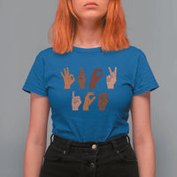 Funny Fuck Hand Sign Language Anti Deportation T Shirt For Women Chinga La Migra