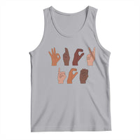 Funny Fuck Hand Sign Language Anti Deportation Tank Top Chinga La Migra