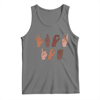 Funny Fuck Hand Sign Language Anti Deportation Tank Top Chinga La Migra