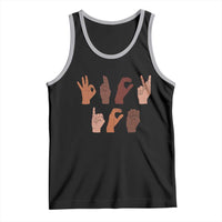 Funny Fuck Hand Sign Language Anti Deportation Tank Top Chinga La Migra