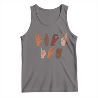 Funny Fuck Hand Sign Language Anti Deportation Tank Top Chinga La Migra
