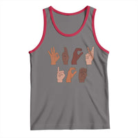 Funny Fuck Hand Sign Language Anti Deportation Tank Top Chinga La Migra