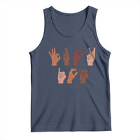 Funny Fuck Hand Sign Language Anti Deportation Tank Top Chinga La Migra