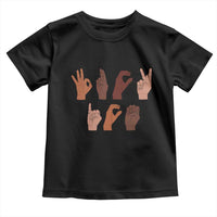 Funny Fuck Hand Sign Language Anti Deportation Toddler T Shirt Chinga La Migra